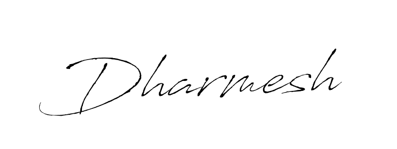 Make a beautiful signature design for name Dharmesh. With this signature (Antro_Vectra) style, you can create a handwritten signature for free. Dharmesh signature style 6 images and pictures png