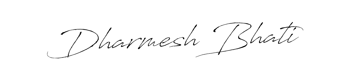 Also we have Dharmesh Bhati name is the best signature style. Create professional handwritten signature collection using Antro_Vectra autograph style. Dharmesh Bhati signature style 6 images and pictures png