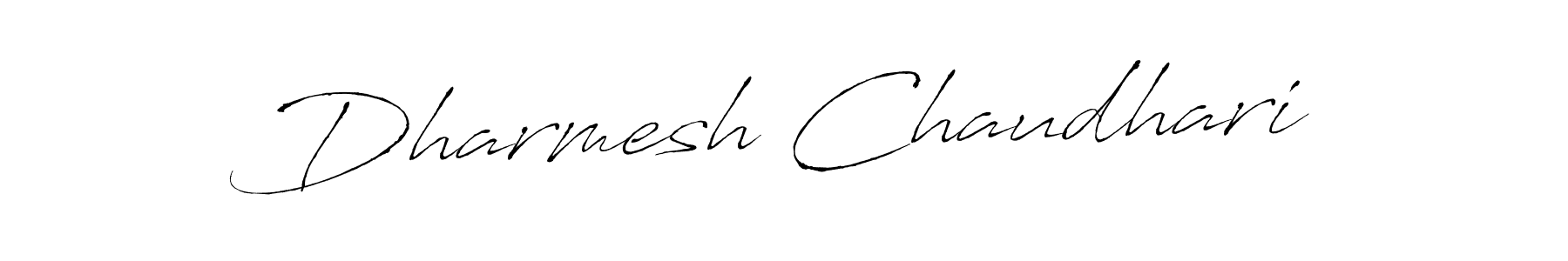 How to make Dharmesh Chaudhari signature? Antro_Vectra is a professional autograph style. Create handwritten signature for Dharmesh Chaudhari name. Dharmesh Chaudhari signature style 6 images and pictures png