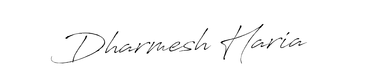 Also we have Dharmesh Haria name is the best signature style. Create professional handwritten signature collection using Antro_Vectra autograph style. Dharmesh Haria signature style 6 images and pictures png