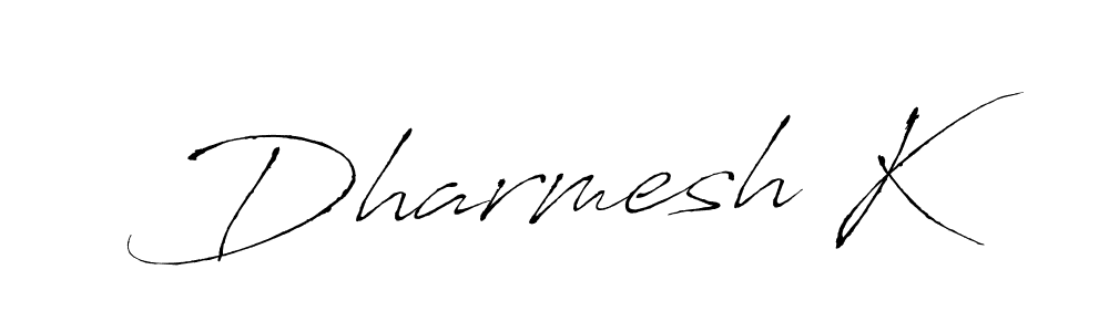 Also You can easily find your signature by using the search form. We will create Dharmesh K name handwritten signature images for you free of cost using Antro_Vectra sign style. Dharmesh K signature style 6 images and pictures png