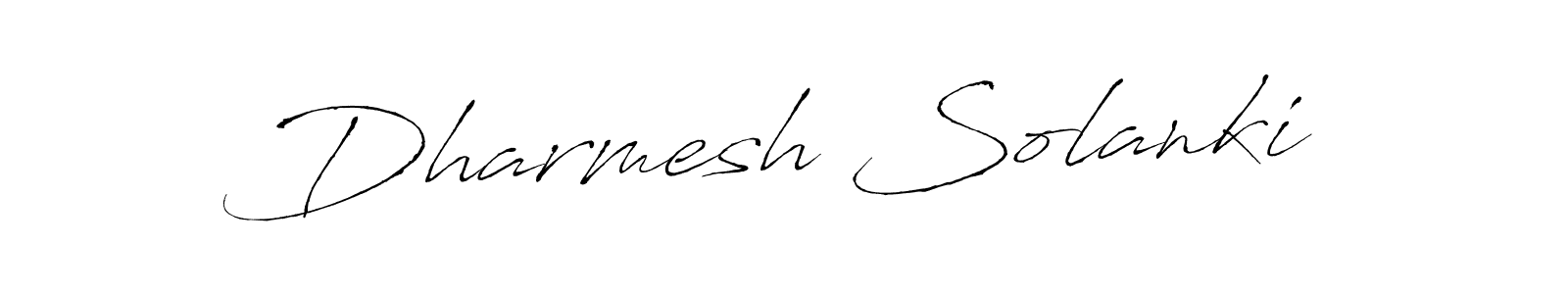 How to make Dharmesh Solanki signature? Antro_Vectra is a professional autograph style. Create handwritten signature for Dharmesh Solanki name. Dharmesh Solanki signature style 6 images and pictures png