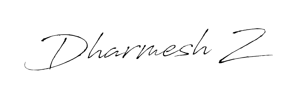 How to make Dharmesh Z name signature. Use Antro_Vectra style for creating short signs online. This is the latest handwritten sign. Dharmesh Z signature style 6 images and pictures png