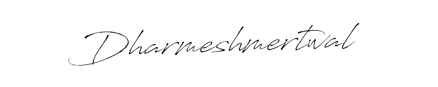 How to make Dharmeshmertwal signature? Antro_Vectra is a professional autograph style. Create handwritten signature for Dharmeshmertwal name. Dharmeshmertwal signature style 6 images and pictures png