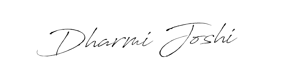 Design your own signature with our free online signature maker. With this signature software, you can create a handwritten (Antro_Vectra) signature for name Dharmi Joshi. Dharmi Joshi signature style 6 images and pictures png