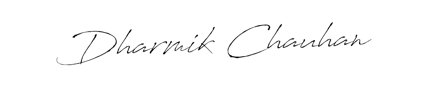 Make a beautiful signature design for name Dharmik Chauhan. Use this online signature maker to create a handwritten signature for free. Dharmik Chauhan signature style 6 images and pictures png