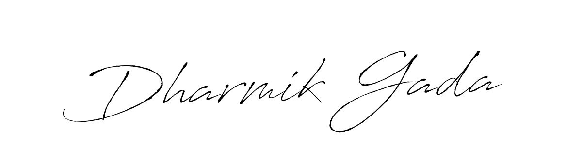 You should practise on your own different ways (Antro_Vectra) to write your name (Dharmik Gada) in signature. don't let someone else do it for you. Dharmik Gada signature style 6 images and pictures png
