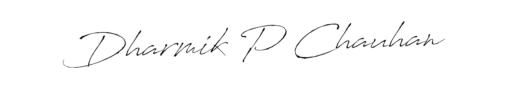 Also You can easily find your signature by using the search form. We will create Dharmik P Chauhan name handwritten signature images for you free of cost using Antro_Vectra sign style. Dharmik P Chauhan signature style 6 images and pictures png