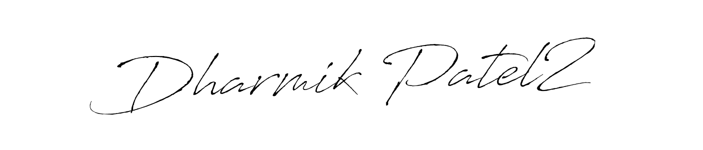 Create a beautiful signature design for name Dharmik Patel2. With this signature (Antro_Vectra) fonts, you can make a handwritten signature for free. Dharmik Patel2 signature style 6 images and pictures png