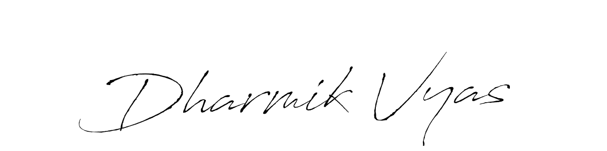 This is the best signature style for the Dharmik Vyas name. Also you like these signature font (Antro_Vectra). Mix name signature. Dharmik Vyas signature style 6 images and pictures png