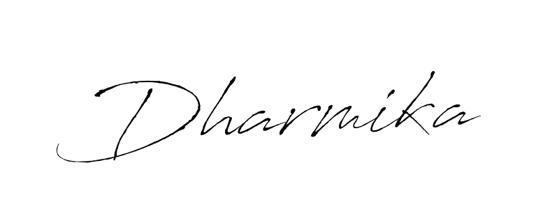 Use a signature maker to create a handwritten signature online. With this signature software, you can design (Antro_Vectra) your own signature for name Dharmika. Dharmika signature style 6 images and pictures png