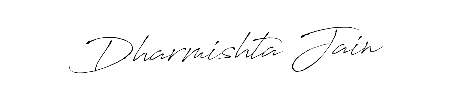 How to make Dharmishta Jain signature? Antro_Vectra is a professional autograph style. Create handwritten signature for Dharmishta Jain name. Dharmishta Jain signature style 6 images and pictures png