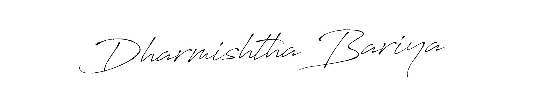 Make a beautiful signature design for name Dharmishtha Bariya. With this signature (Antro_Vectra) style, you can create a handwritten signature for free. Dharmishtha Bariya signature style 6 images and pictures png