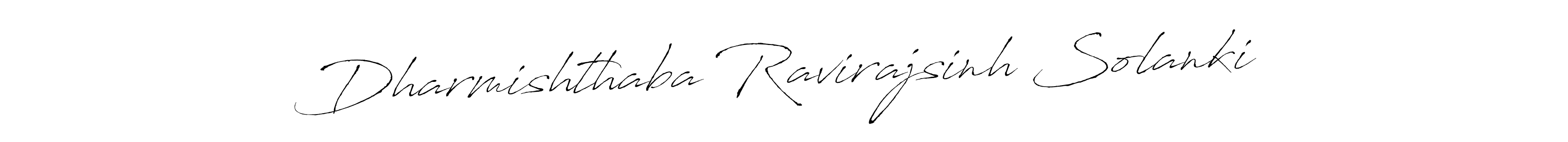 Design your own signature with our free online signature maker. With this signature software, you can create a handwritten (Antro_Vectra) signature for name Dharmishthaba Ravirajsinh Solanki. Dharmishthaba Ravirajsinh Solanki signature style 6 images and pictures png