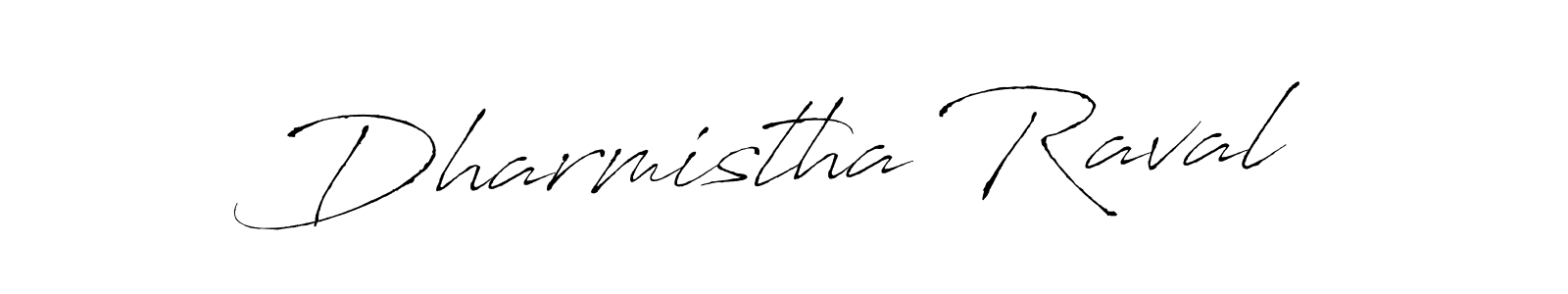 Design your own signature with our free online signature maker. With this signature software, you can create a handwritten (Antro_Vectra) signature for name Dharmistha Raval. Dharmistha Raval signature style 6 images and pictures png