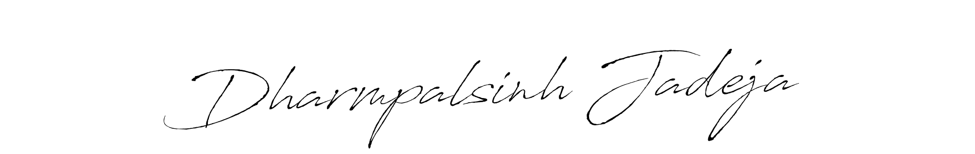 Design your own signature with our free online signature maker. With this signature software, you can create a handwritten (Antro_Vectra) signature for name Dharmpalsinh Jadeja. Dharmpalsinh Jadeja signature style 6 images and pictures png