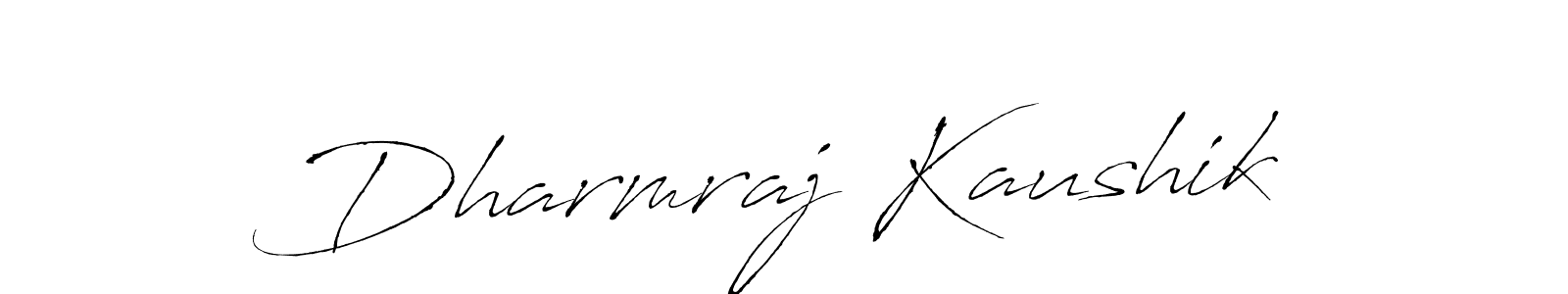 Create a beautiful signature design for name Dharmraj Kaushik. With this signature (Antro_Vectra) fonts, you can make a handwritten signature for free. Dharmraj Kaushik signature style 6 images and pictures png