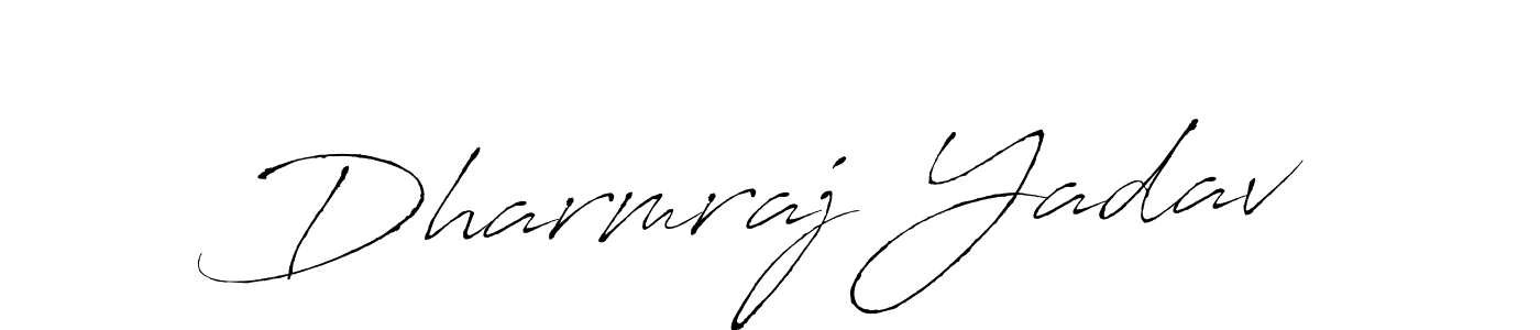 How to make Dharmraj Yadav name signature. Use Antro_Vectra style for creating short signs online. This is the latest handwritten sign. Dharmraj Yadav signature style 6 images and pictures png