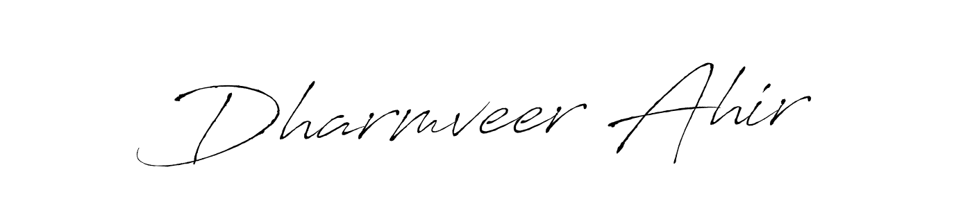 Create a beautiful signature design for name Dharmveer Ahir. With this signature (Antro_Vectra) fonts, you can make a handwritten signature for free. Dharmveer Ahir signature style 6 images and pictures png