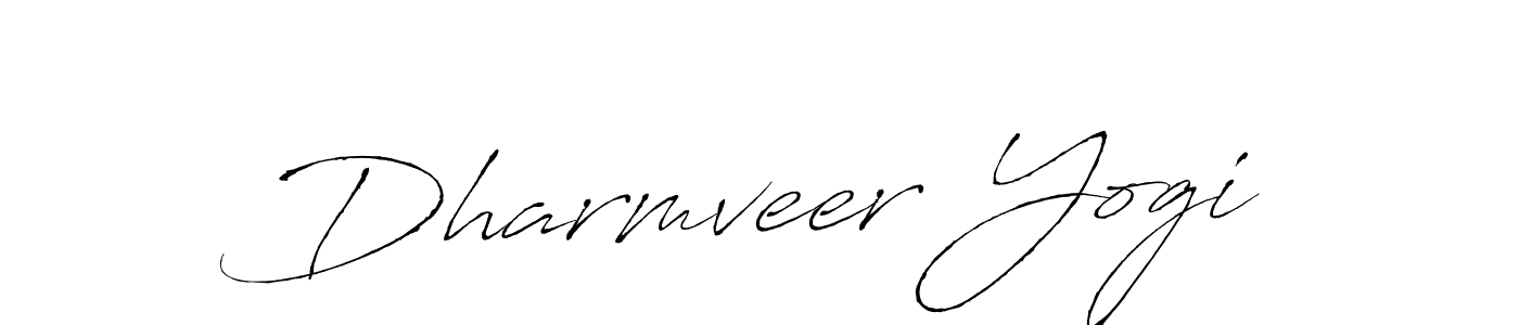 Create a beautiful signature design for name Dharmveer Yogi. With this signature (Antro_Vectra) fonts, you can make a handwritten signature for free. Dharmveer Yogi signature style 6 images and pictures png