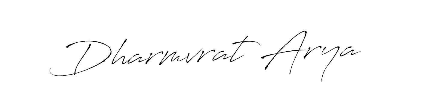 Make a beautiful signature design for name Dharmvrat Arya. With this signature (Antro_Vectra) style, you can create a handwritten signature for free. Dharmvrat Arya signature style 6 images and pictures png