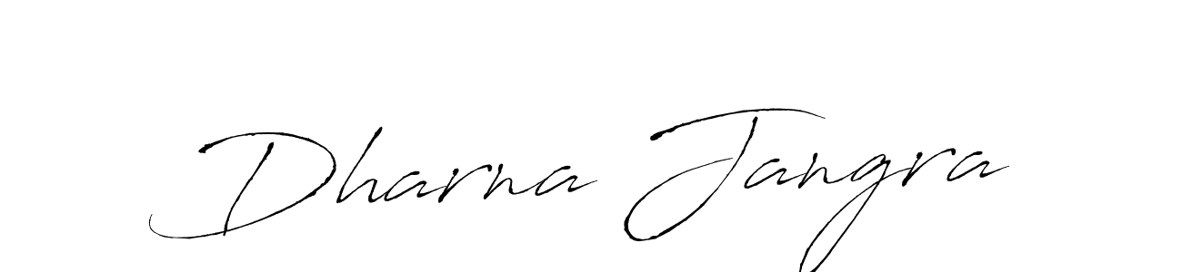 Create a beautiful signature design for name Dharna Jangra. With this signature (Antro_Vectra) fonts, you can make a handwritten signature for free. Dharna Jangra signature style 6 images and pictures png