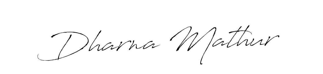 How to make Dharna Mathur signature? Antro_Vectra is a professional autograph style. Create handwritten signature for Dharna Mathur name. Dharna Mathur signature style 6 images and pictures png