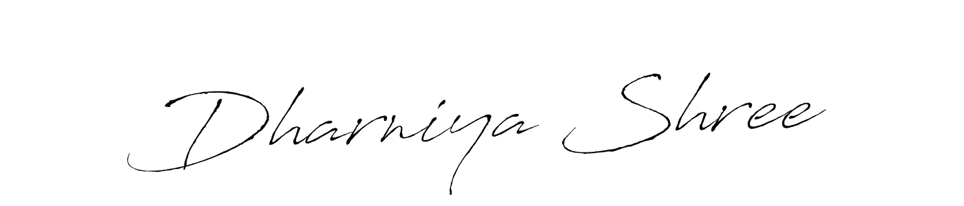 Make a short Dharniya Shree signature style. Manage your documents anywhere anytime using Antro_Vectra. Create and add eSignatures, submit forms, share and send files easily. Dharniya Shree signature style 6 images and pictures png