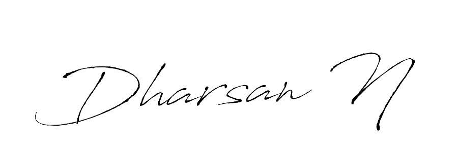 This is the best signature style for the Dharsan N name. Also you like these signature font (Antro_Vectra). Mix name signature. Dharsan N signature style 6 images and pictures png