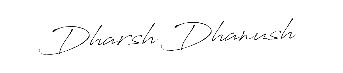 Design your own signature with our free online signature maker. With this signature software, you can create a handwritten (Antro_Vectra) signature for name Dharsh Dhanush. Dharsh Dhanush signature style 6 images and pictures png