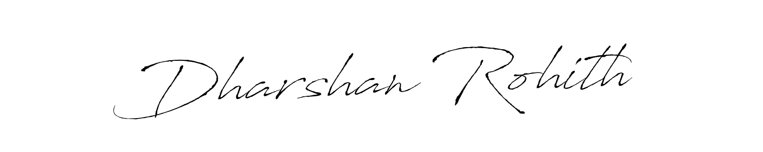 Make a beautiful signature design for name Dharshan Rohith. With this signature (Antro_Vectra) style, you can create a handwritten signature for free. Dharshan Rohith signature style 6 images and pictures png