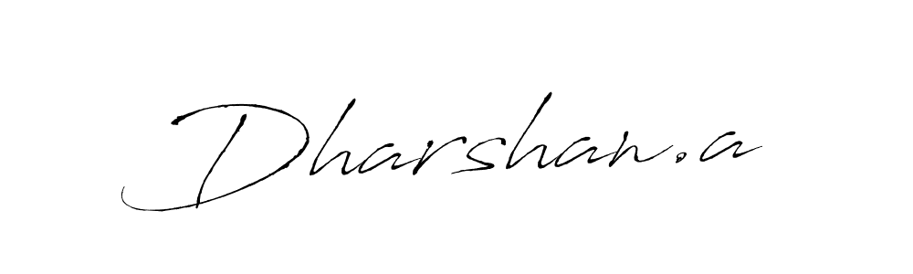 How to make Dharshan.a name signature. Use Antro_Vectra style for creating short signs online. This is the latest handwritten sign. Dharshan.a signature style 6 images and pictures png