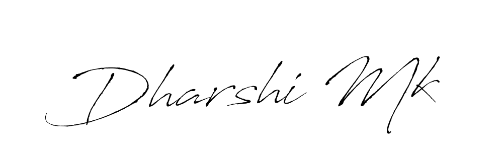 Antro_Vectra is a professional signature style that is perfect for those who want to add a touch of class to their signature. It is also a great choice for those who want to make their signature more unique. Get Dharshi Mk name to fancy signature for free. Dharshi Mk signature style 6 images and pictures png