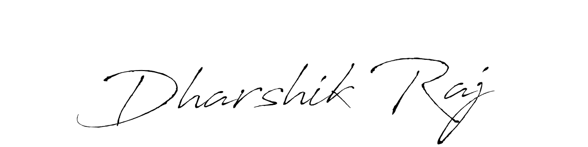 Antro_Vectra is a professional signature style that is perfect for those who want to add a touch of class to their signature. It is also a great choice for those who want to make their signature more unique. Get Dharshik Raj name to fancy signature for free. Dharshik Raj signature style 6 images and pictures png