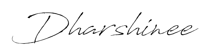 Quickly download Dharshinee name signature in high-resolution PNG using Antro_Vectra style. Ready to insert into PDFs and online applications. Dharshinee signature style 6 images and pictures png