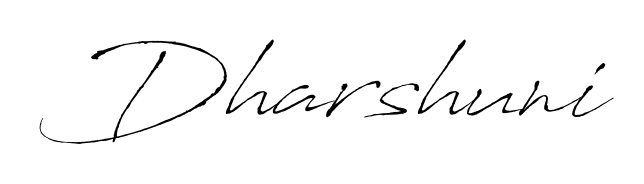 Create a beautiful signature design for name Dharshuni. With this signature (Antro_Vectra) fonts, you can make a handwritten signature for free. Dharshuni signature style 6 images and pictures png