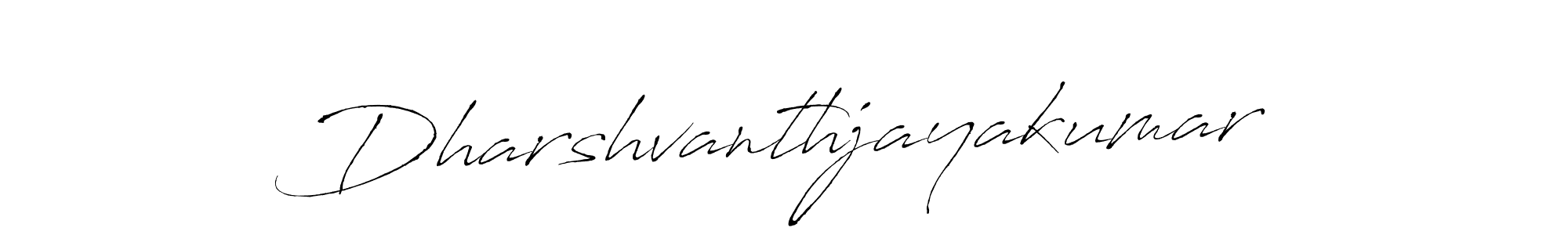 How to make Dharshvanthjayakumar name signature. Use Antro_Vectra style for creating short signs online. This is the latest handwritten sign. Dharshvanthjayakumar signature style 6 images and pictures png