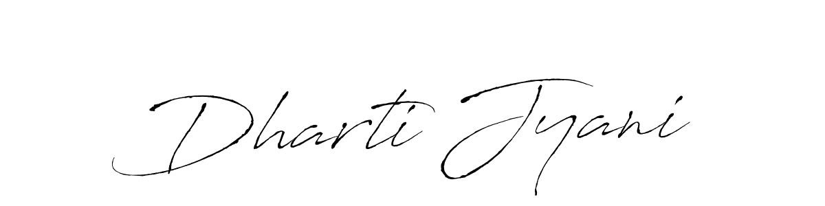 You should practise on your own different ways (Antro_Vectra) to write your name (Dharti Jyani) in signature. don't let someone else do it for you. Dharti Jyani signature style 6 images and pictures png