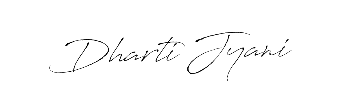 You should practise on your own different ways (Antro_Vectra) to write your name (Dharti Jyani) in signature. don't let someone else do it for you. Dharti Jyani signature style 6 images and pictures png