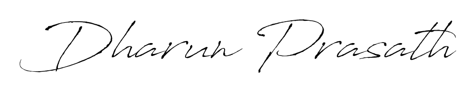 Also we have Dharun Prasath name is the best signature style. Create professional handwritten signature collection using Antro_Vectra autograph style. Dharun Prasath signature style 6 images and pictures png