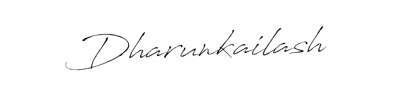 Create a beautiful signature design for name Dharunkailash. With this signature (Antro_Vectra) fonts, you can make a handwritten signature for free. Dharunkailash signature style 6 images and pictures png