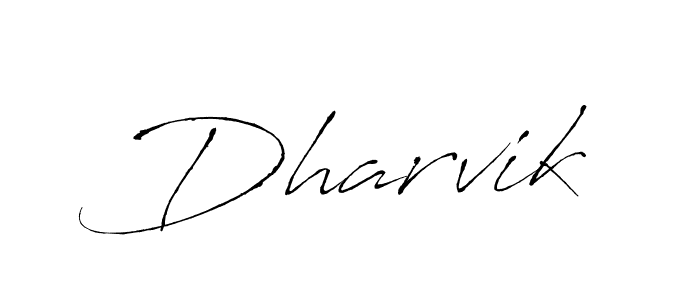 How to make Dharvik name signature. Use Antro_Vectra style for creating short signs online. This is the latest handwritten sign. Dharvik signature style 6 images and pictures png