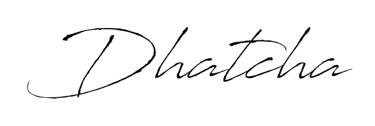 Practice writing Dhatcha with the flow of Antro_Vectra lettering. A fantastic source of inspiration for developing your personal signature style. Dhatcha signature style 6 images and pictures png