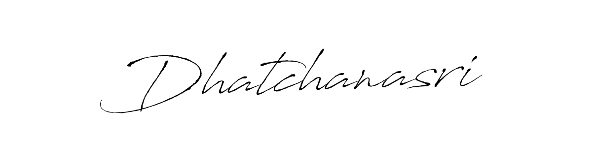 Use a signature maker to create a handwritten signature online. With this signature software, you can design (Antro_Vectra) your own signature for name Dhatchanasri. Dhatchanasri signature style 6 images and pictures png
