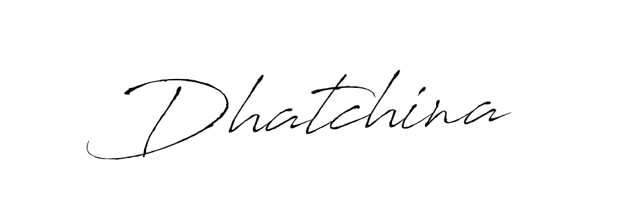 Also You can easily find your signature by using the search form. We will create Dhatchina name handwritten signature images for you free of cost using Antro_Vectra sign style. Dhatchina signature style 6 images and pictures png