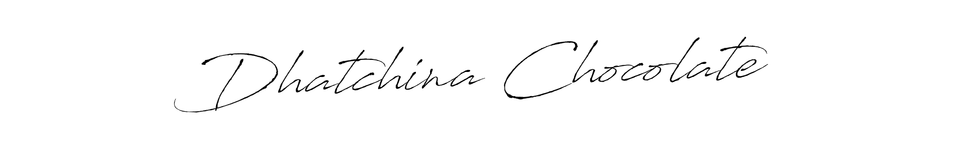 Dhatchina Chocolate stylish signature style. Best Handwritten Sign (Antro_Vectra) for my name. Handwritten Signature Collection Ideas for my name Dhatchina Chocolate. Dhatchina Chocolate signature style 6 images and pictures png