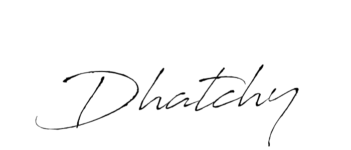 The best way (Antro_Vectra) to make a short signature is to pick only two or three words in your name. The name Dhatchy include a total of six letters. For converting this name. Dhatchy signature style 6 images and pictures png