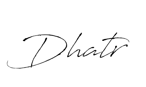Also we have Dhatr name is the best signature style. Create professional handwritten signature collection using Antro_Vectra autograph style. Dhatr signature style 6 images and pictures png