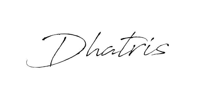 Make a beautiful signature design for name Dhatris. With this signature (Antro_Vectra) style, you can create a handwritten signature for free. Dhatris signature style 6 images and pictures png