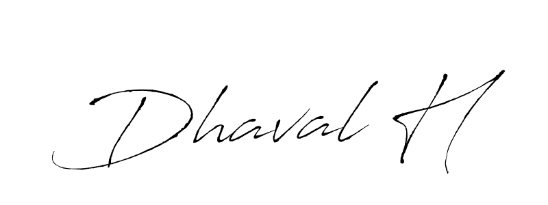 Create a beautiful signature design for name Dhaval H. With this signature (Antro_Vectra) fonts, you can make a handwritten signature for free. Dhaval H signature style 6 images and pictures png